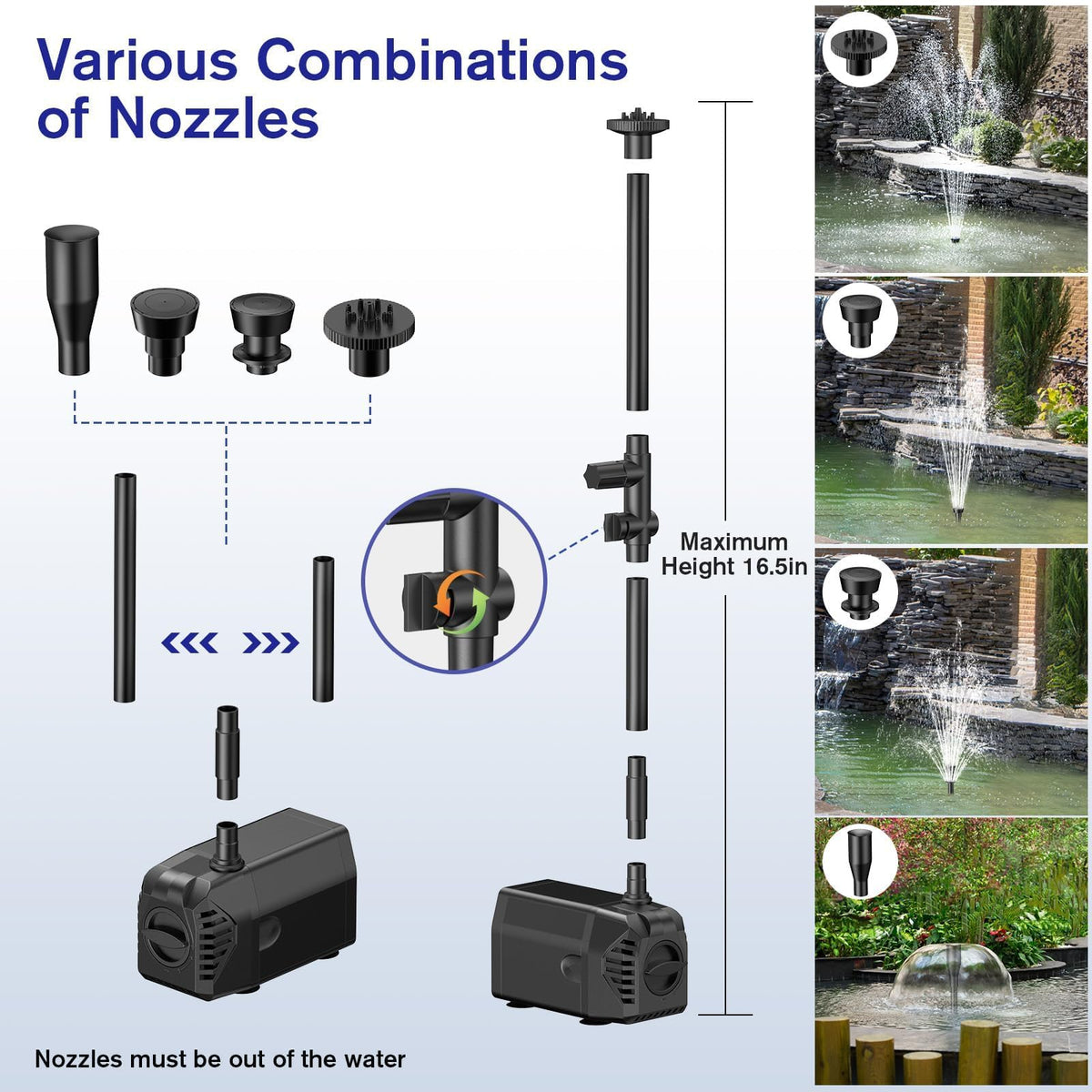 POPOSOAP P130H dual-filter system blocks debris for smooth operation.