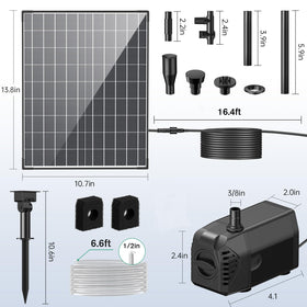 POPOSOAP P130H pump delivering 430 GPH for vibrant water features.