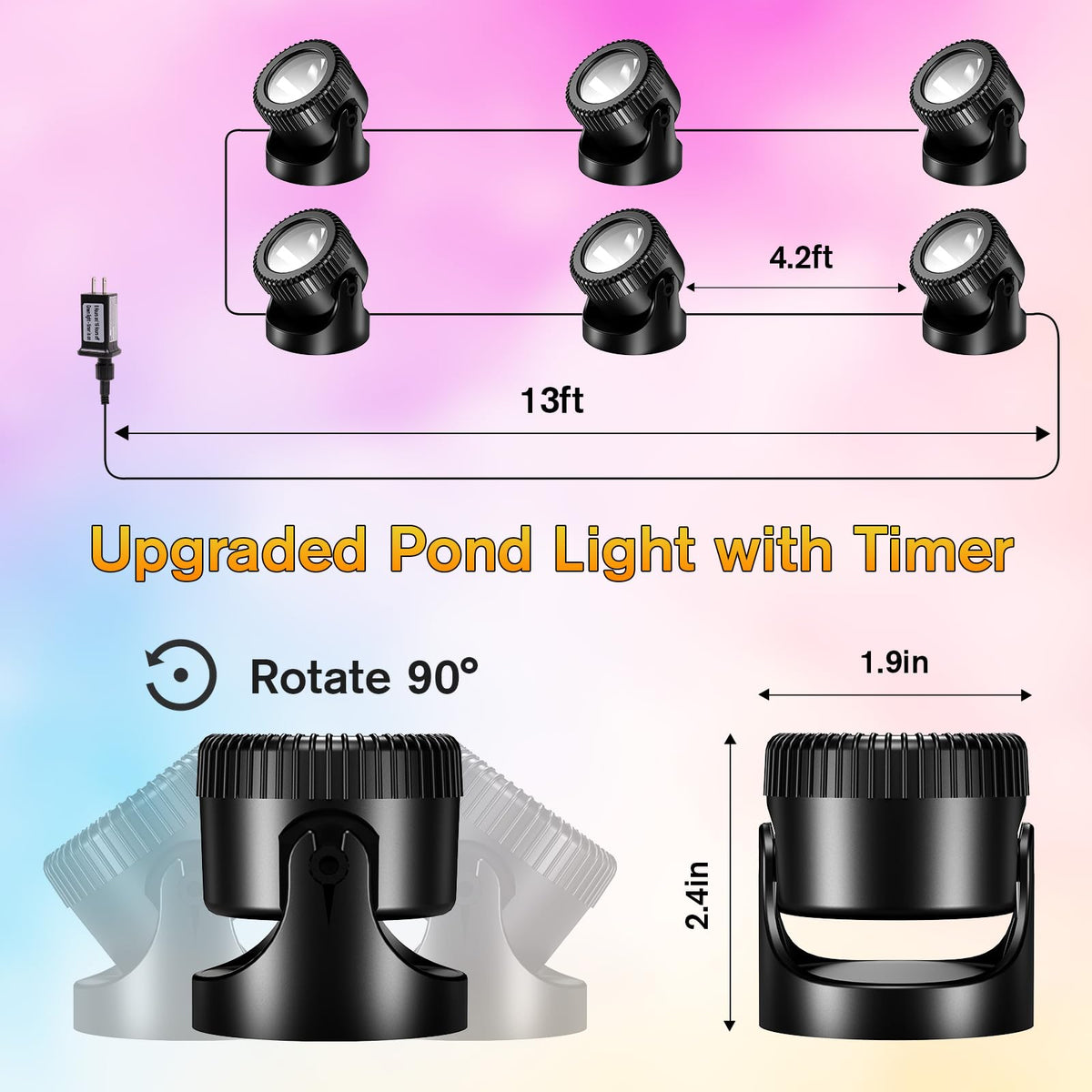 POPOSOAP plug-and-play pond light simplifies water feature setup
