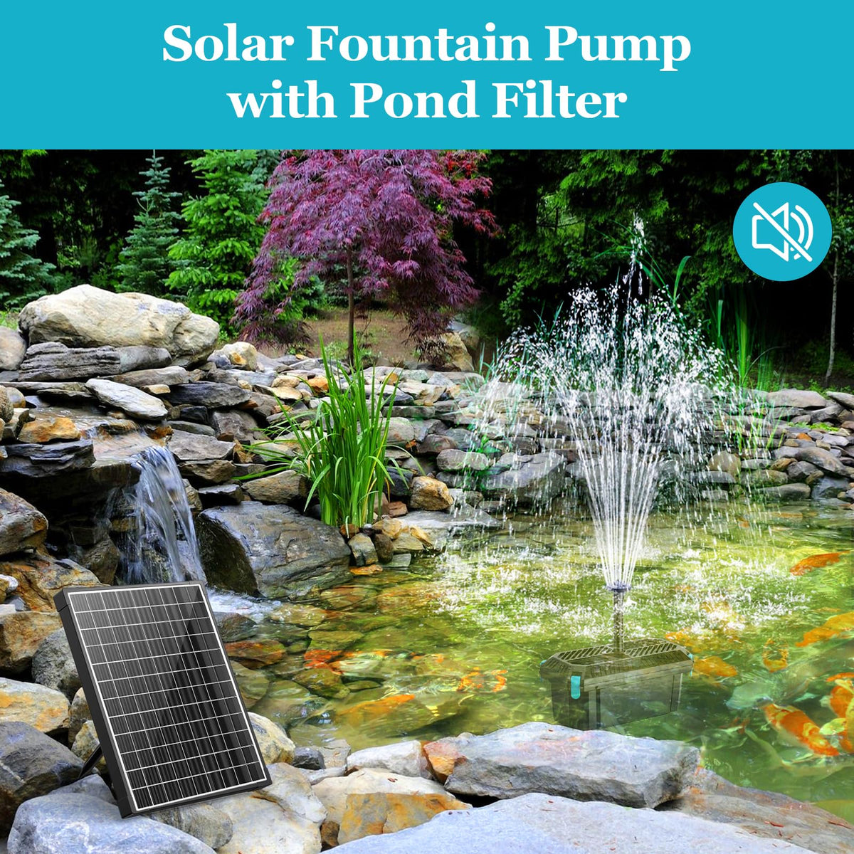 POPOSOAP pond pump ensuring reliable water circulation for fountains