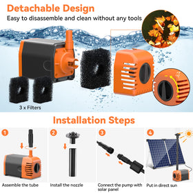 POPOSOAP pump exposed for easy inspection and maintenance in outdoor setups.