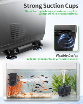 POPOSOAP unit submerged in a pond delivering steady circulation and aeration.