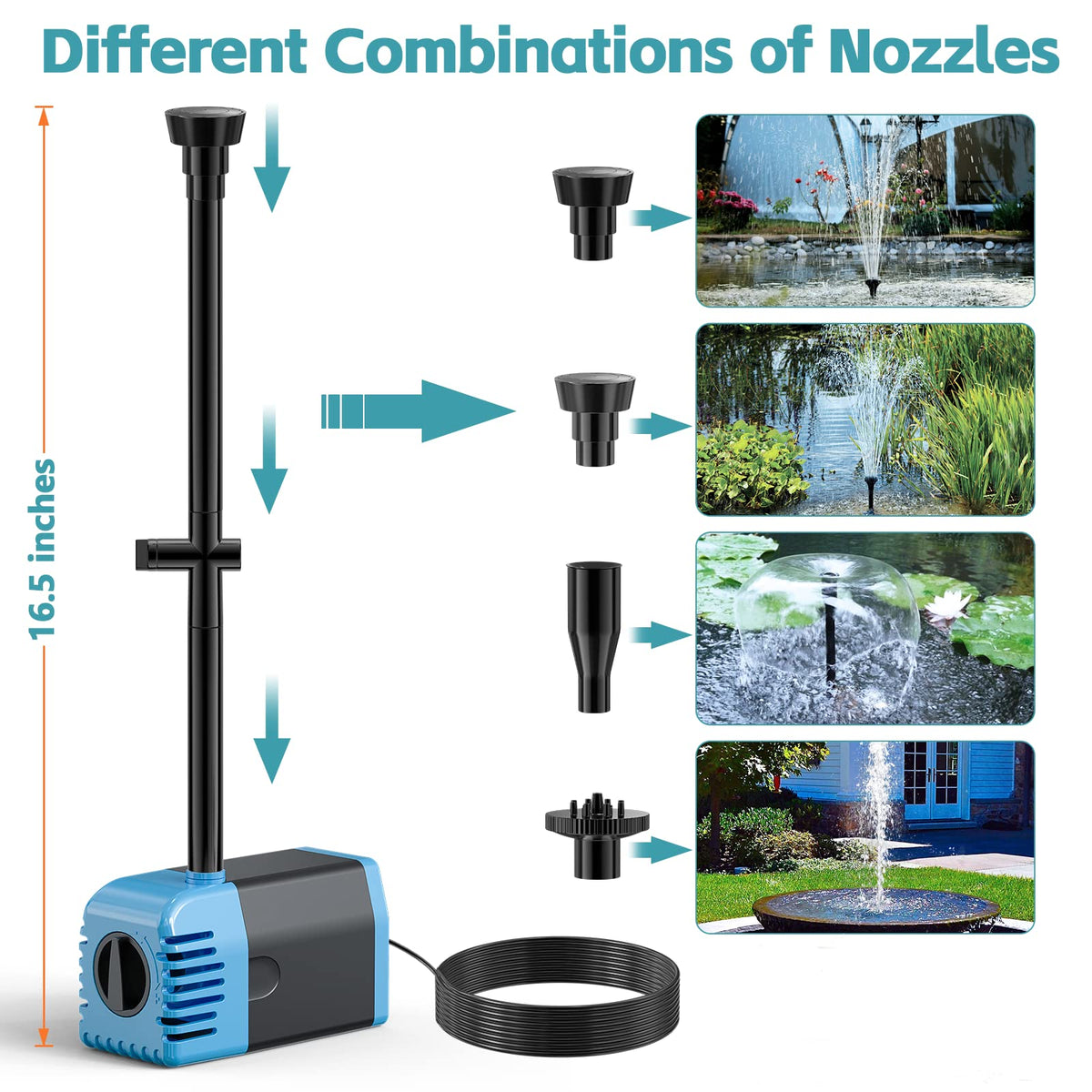 POPOSOAP detachable pump design shown for easy cleaning and maintenance.