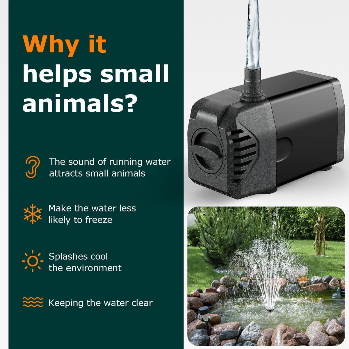 POPOSOAP outlet and tubing enable flexible pond installation