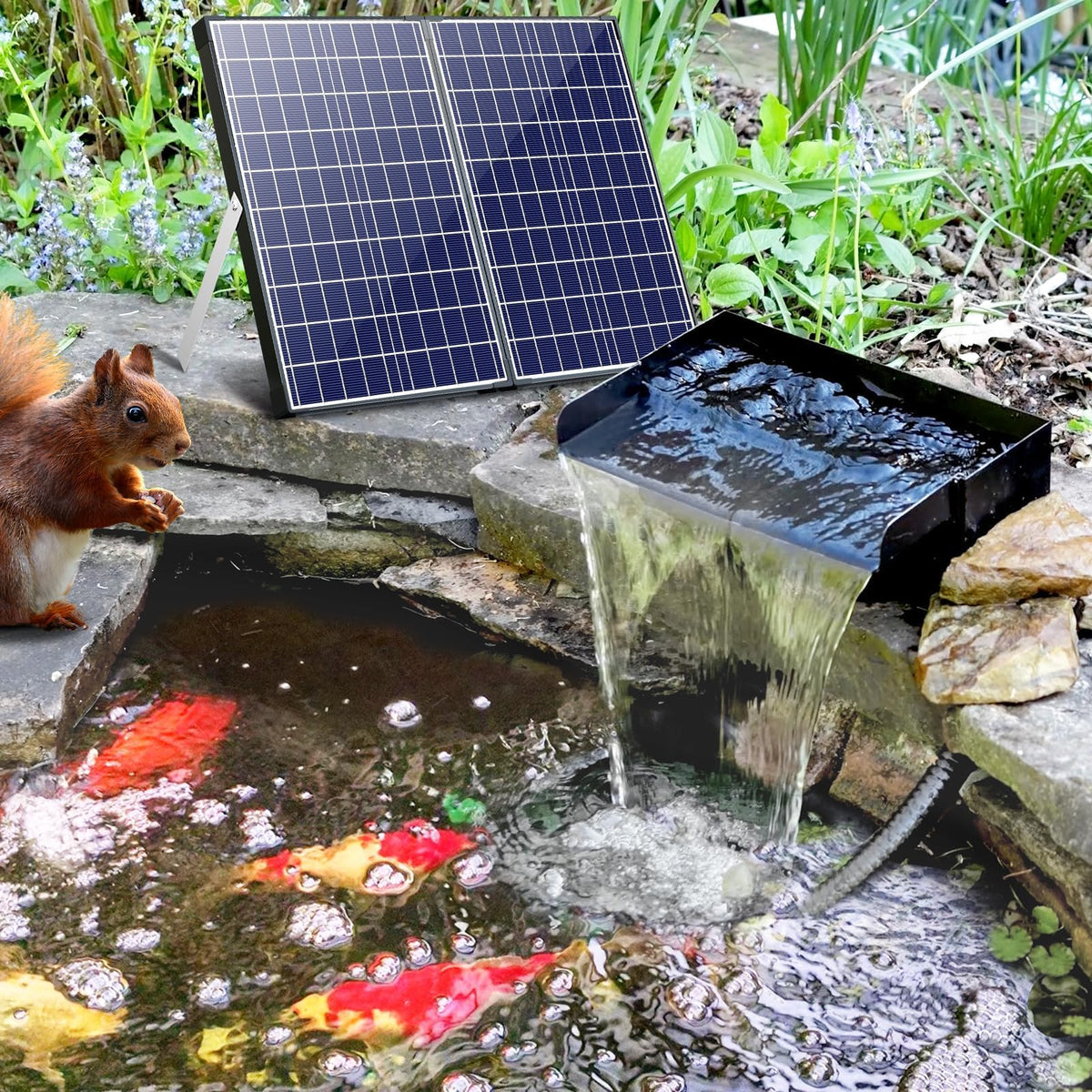 POPOSOAP stainless-steel waterfall box stays rust-free in outdoor settings