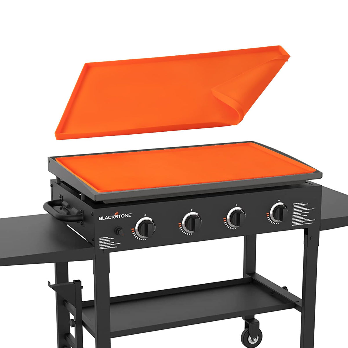 POPQEEN silicone protective cover for 36-inch Blackstone griddle shields from dust and debris.
