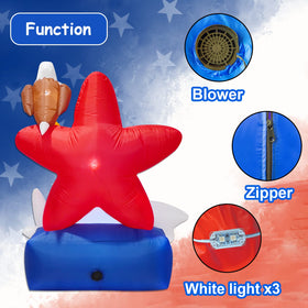 Poptrend easy-setup inflatable with built-in blower for quick outdoor deployment