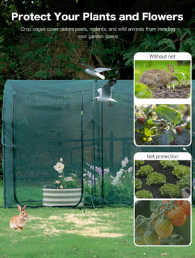 Porayhut 90gsm mesh netting is durable for dense planting.