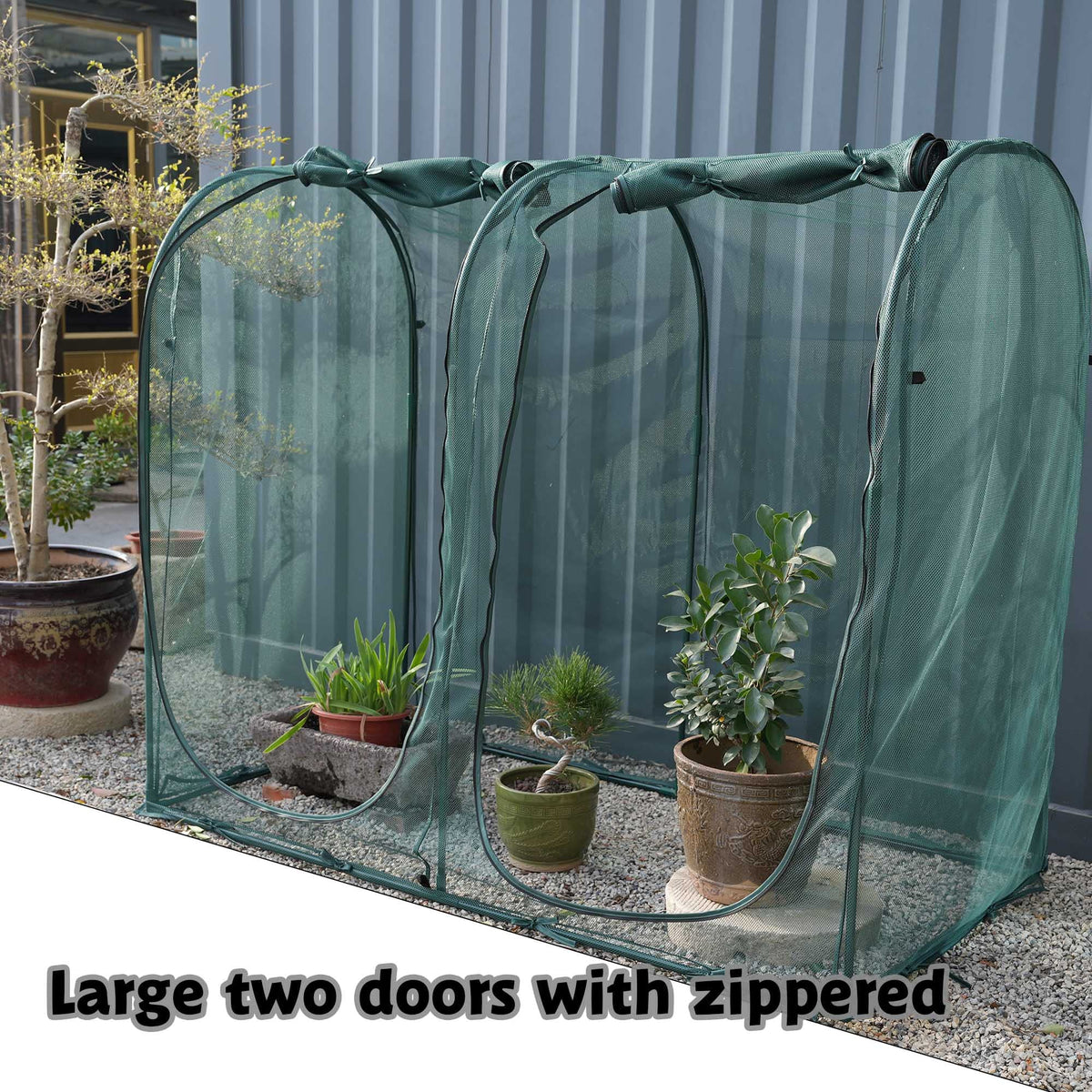 Porayhut mesh enables airflow while shielding crops from aerial threats.