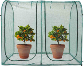 Porayhut durable mesh at 96 g/m² guards crops from birds and pests.