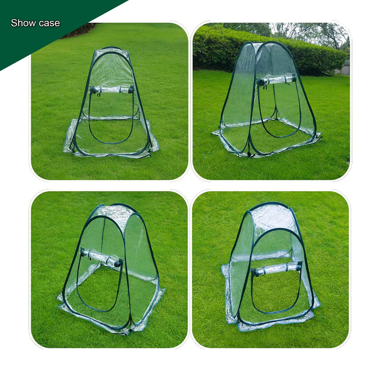 Porayhut foldable mini greenhouse folds compactly for easy off-season storage.