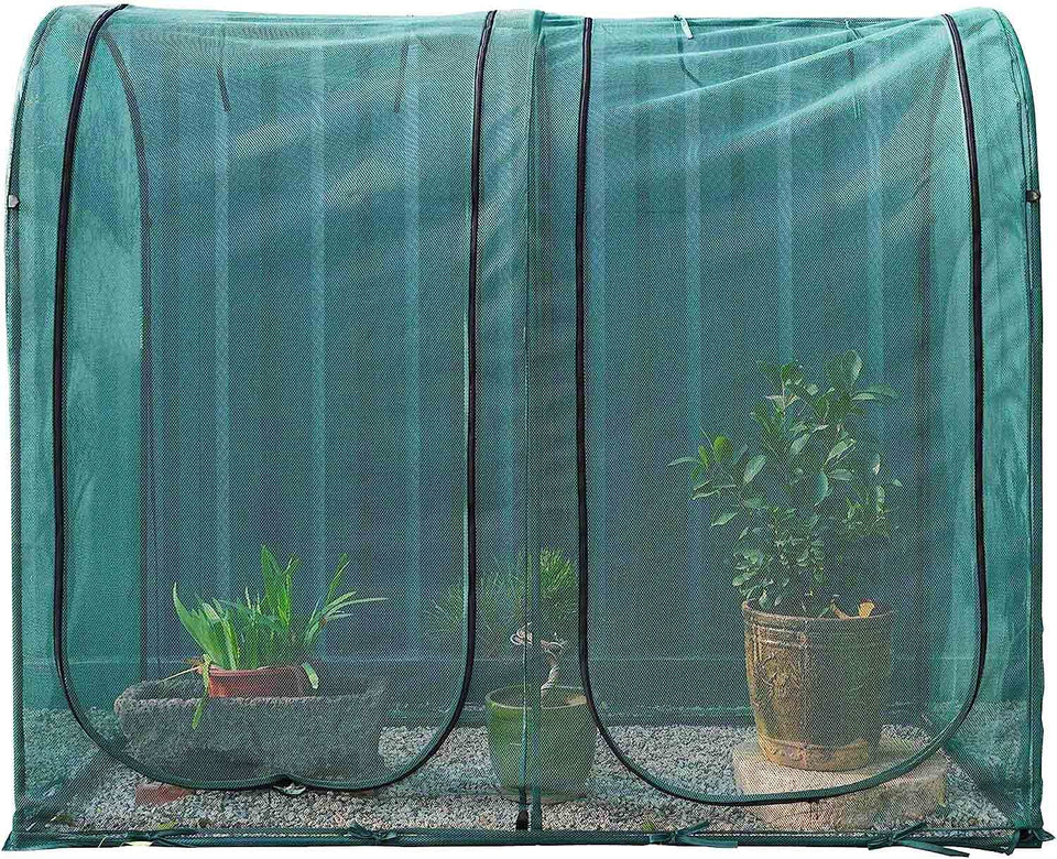 Porayhut large tunnel cover assembly for quick setup and plant protection.