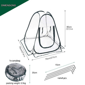 Porayhut lightweight yet sturdy design supports long-term garden use.