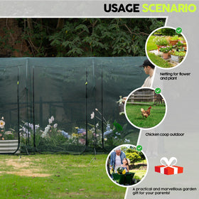 Porayhut pest barrier blocks snails and birds from crops.