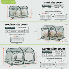 Porayhut pop-up crop cage opens in seconds for easy harvest access