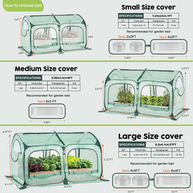 Porayhut pop up greenhouse side view highlights stable frame and easy setup for busy gardeners.