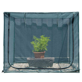 Porayhut square netting cover front view protects crops from birds