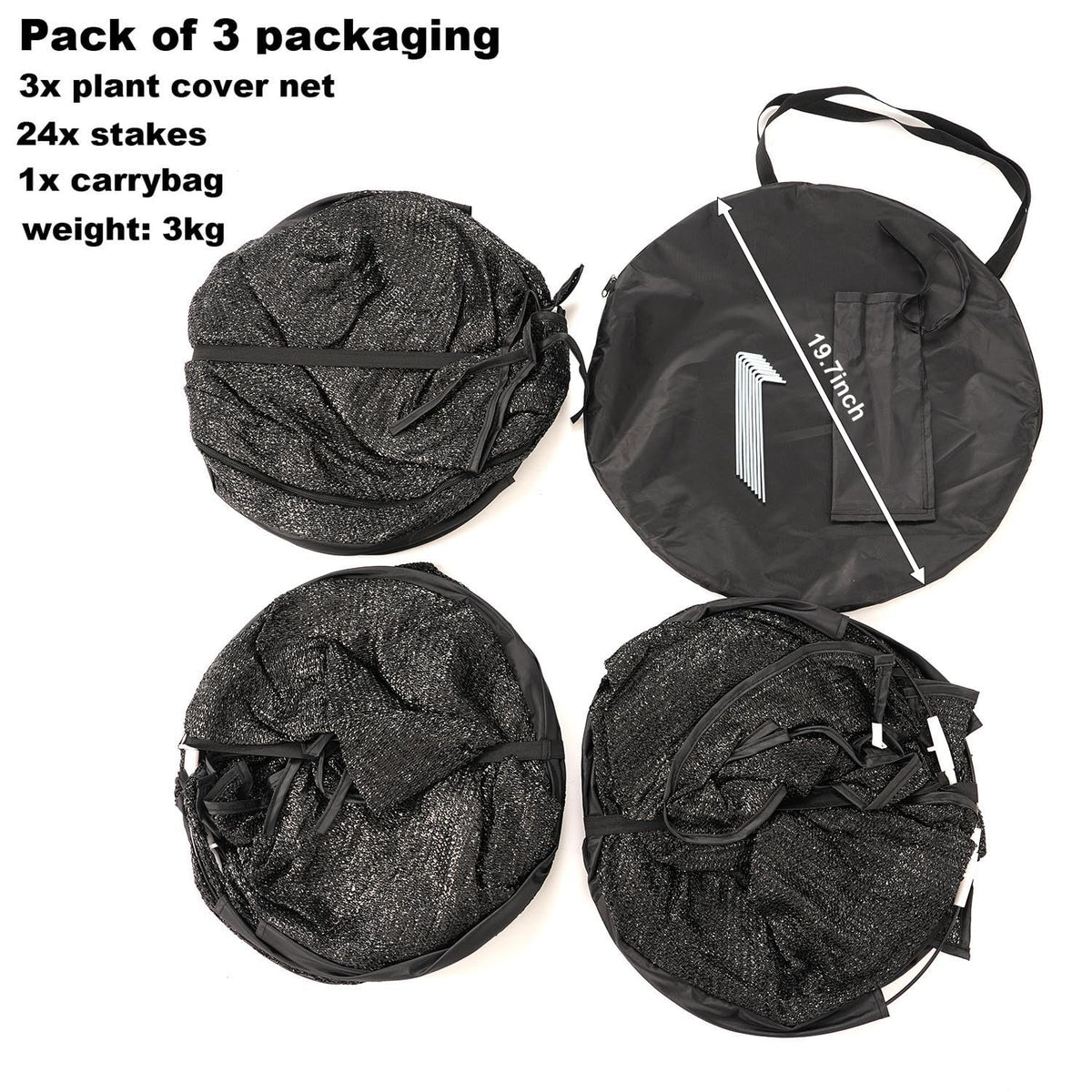 Porayhut lightweight shade net weighs about 1.6 pounds for easy transport