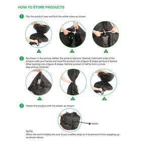 Porayhut sunshade system includes stakes for quick setup