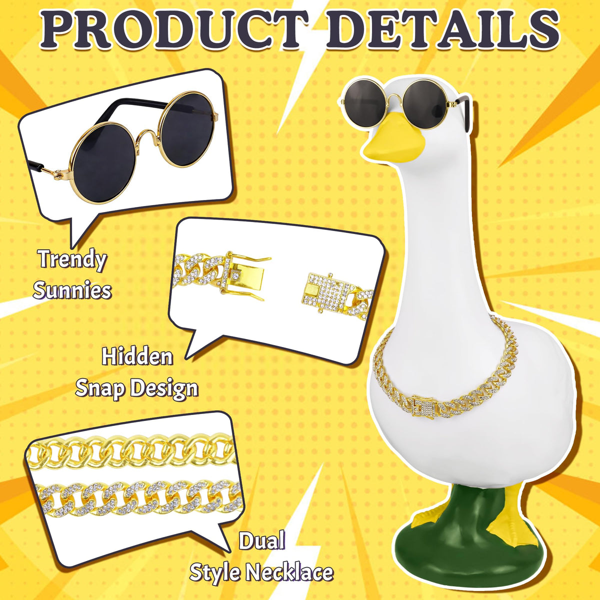 Porch goose outfit setup by Horolam enables quick outdoor style refresh.
