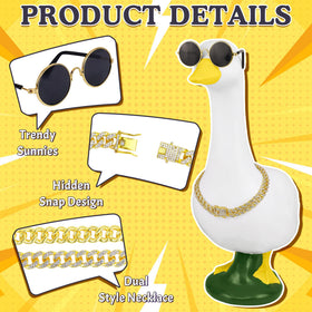Porch goose outfit setup by Horolam enables quick outdoor style refresh.