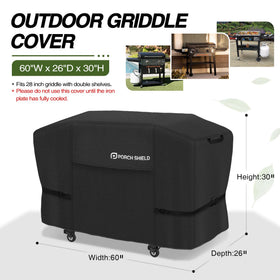 Porch Shield 28-inch griddle cover fadeproof maintains color through seasons