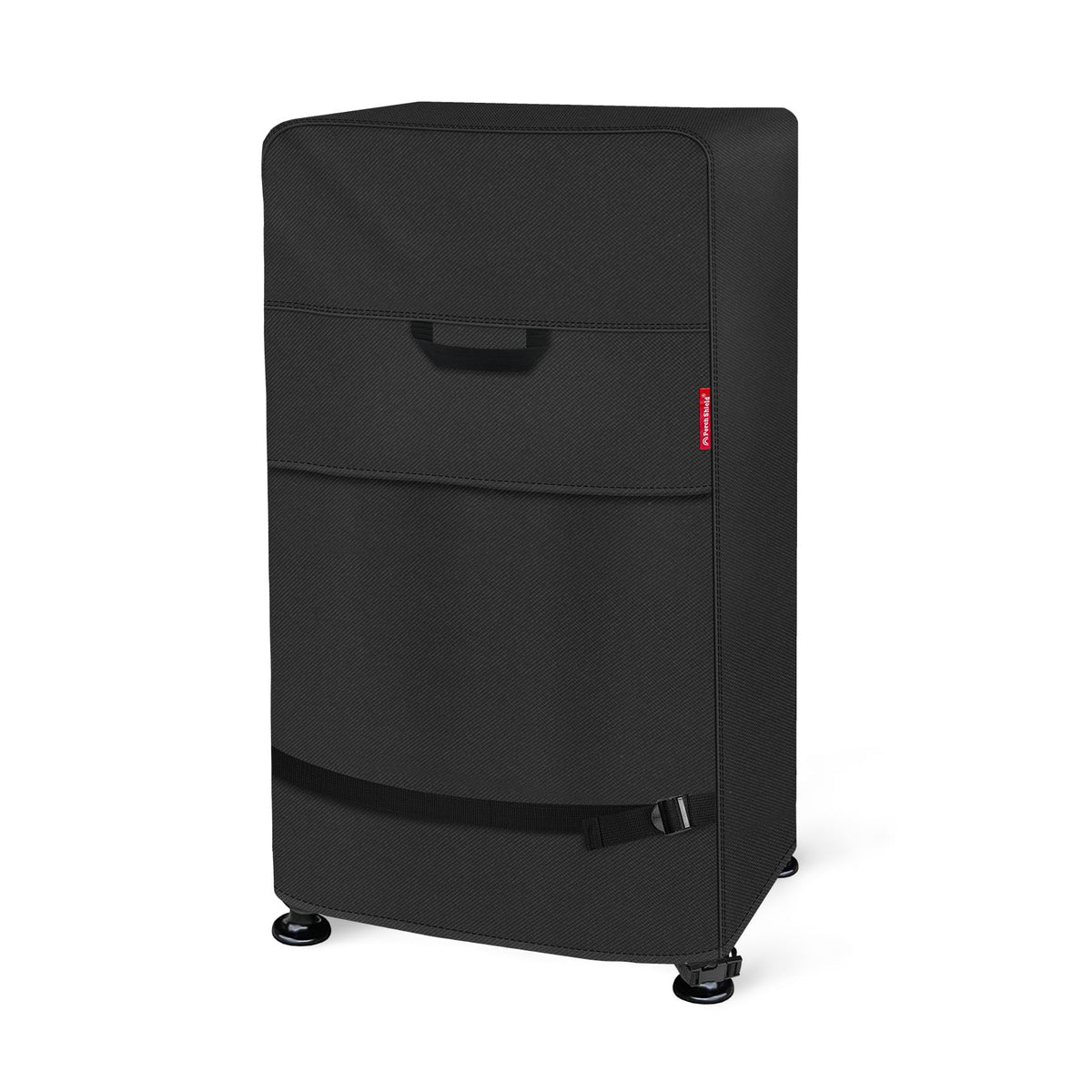 Porch Shield 40 inch smoker cover front view showing secure fit.