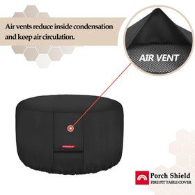 Integrated air vents reduce internal fog for outdoor pits