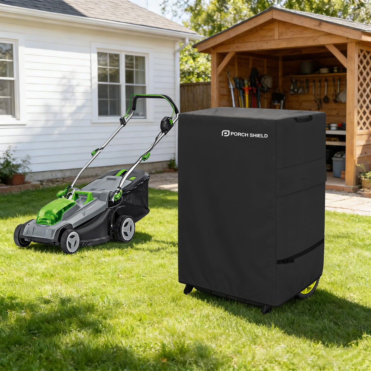 Porch Shield compact-storage design folds neatly for off-season use.