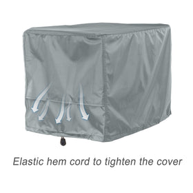 Porch Shield wind-proof strap secures the cover in strong winds.