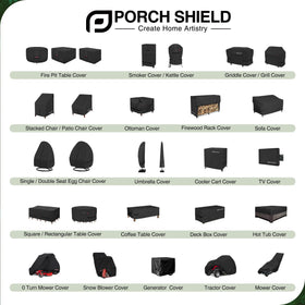 Porch Shield double-stitched-seams enhance durability against sun and rain.