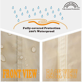 Porch Shield easy-install velcro shows quick setup and removal for convenience.