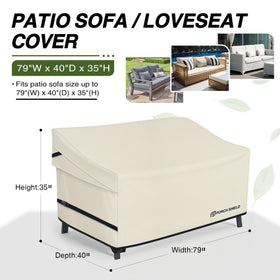 Porch Shield fabric texture close-up shows fade-resistant 600D polyester