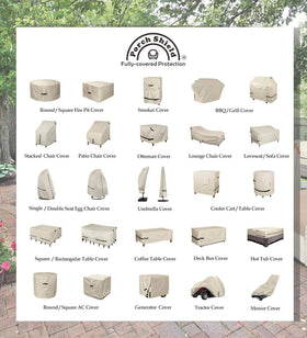 Porch Shield cover is easy to install with integrated handles.
