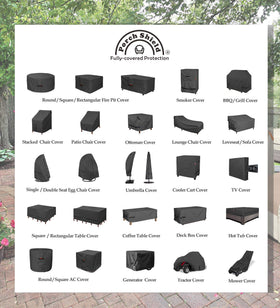 Porch Shield Fire Pit Cover keeps outdoor gatherings ready and organized
