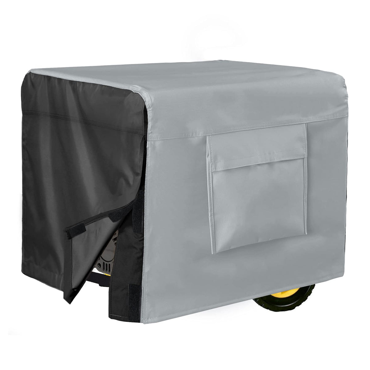 Porch Shield generator cover with a closed-fit look provides secure weather protection.