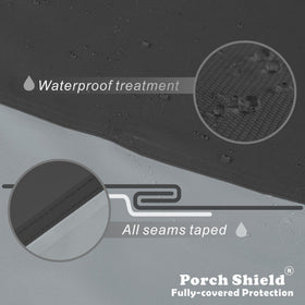 Porch Shield sealed seams prevent water intrusion for generator longevity.
