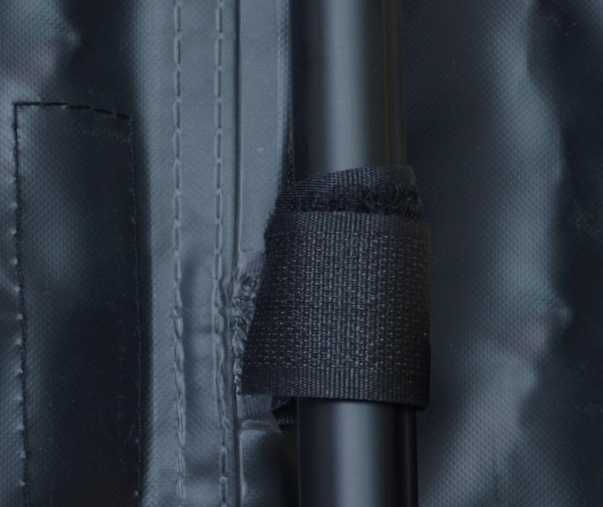 Porch Shield generator cover storm-ready strap for secure installation.