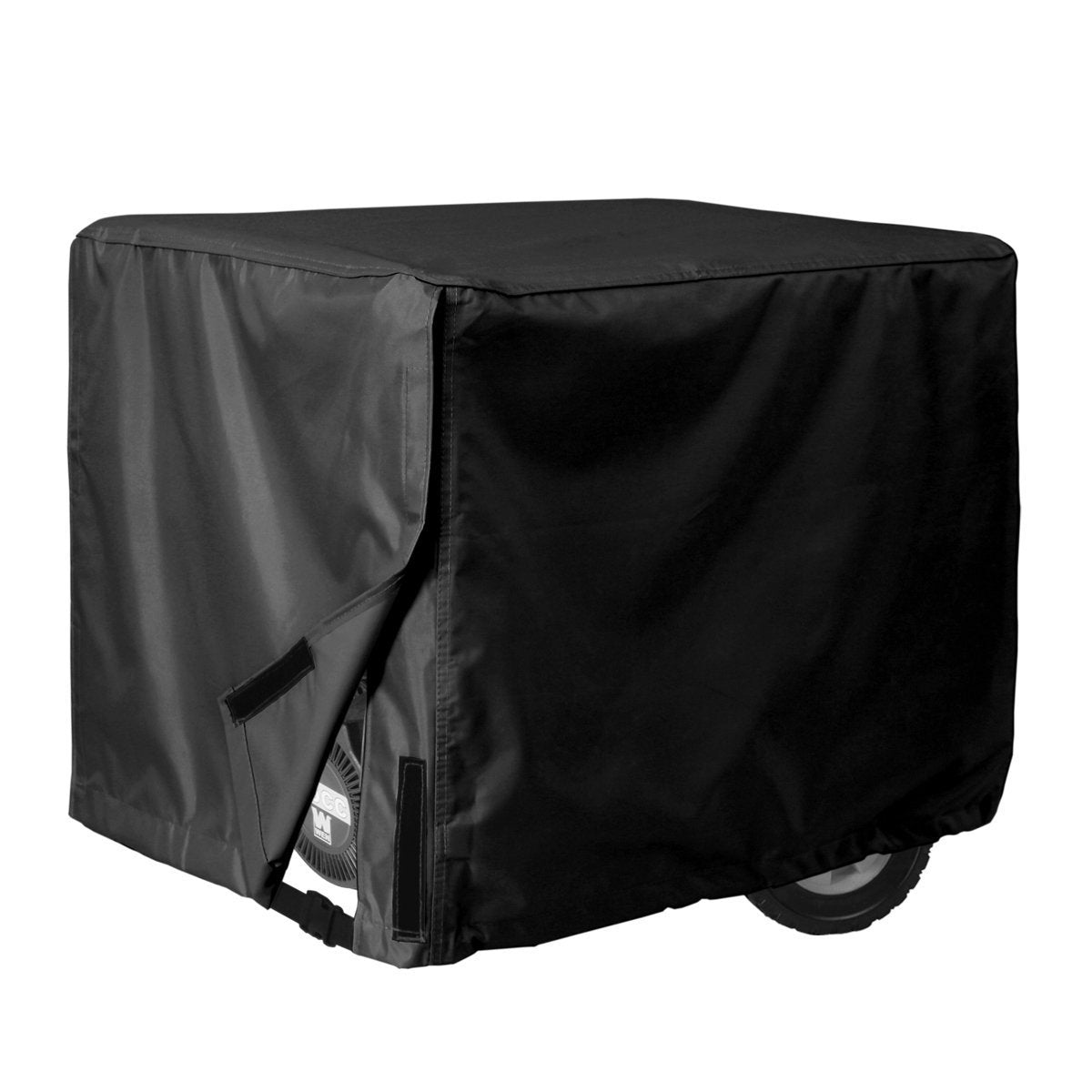 Porch Shield generator cover in waterproof 600D fabric protects your generator from rain and dust