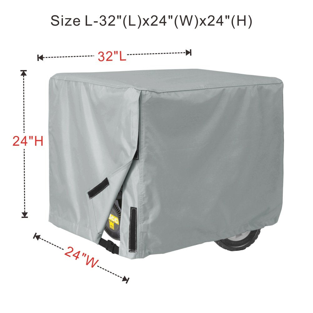 Close-up of Porch Shield waterproof coating protecting a generator.