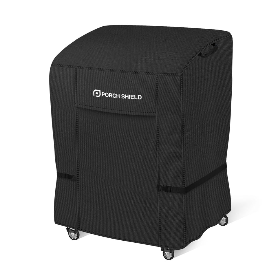 Porch Shield grill cover protects 32-inch grills from rain and sun