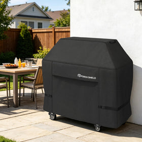 Porch Shield grill cover vents reduce condensation for cleaner grill surfaces.