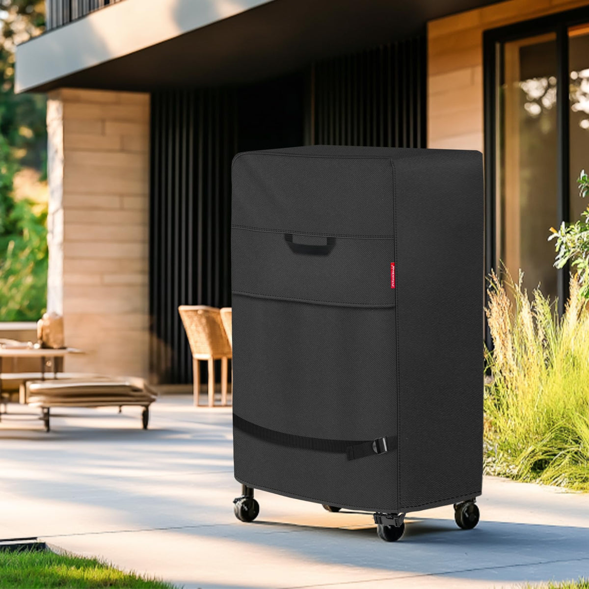 Porch Shield heavy-duty handles enable easy installation and removal.