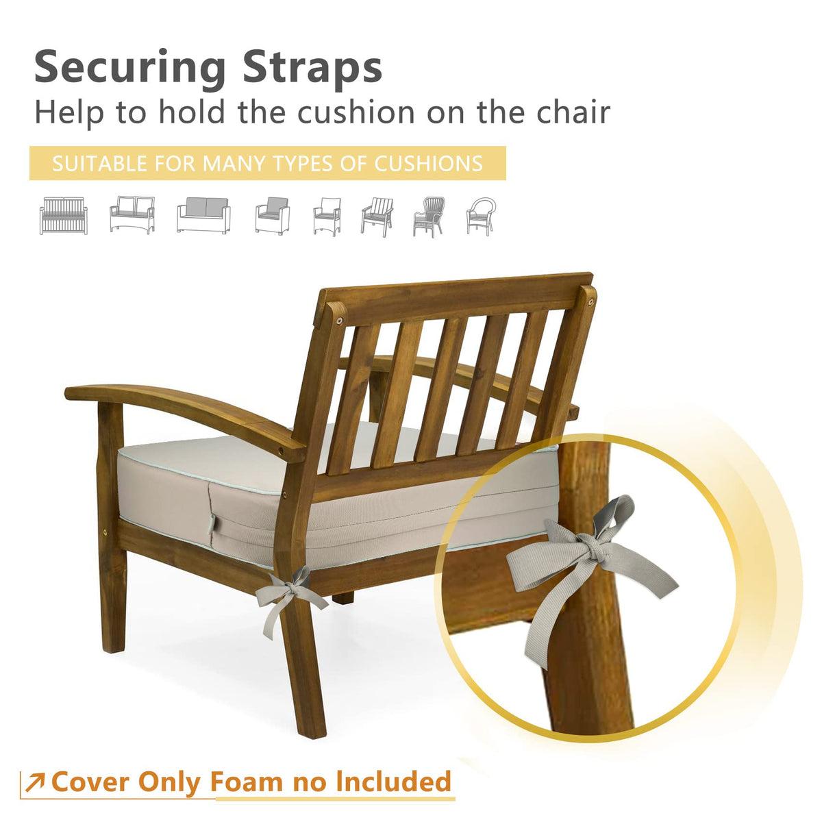 Porch Shield slipcover features a side zipper for quick installation.