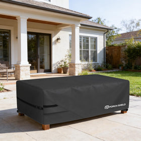 Porch Shield easy-grip handles simplify on and off coverage