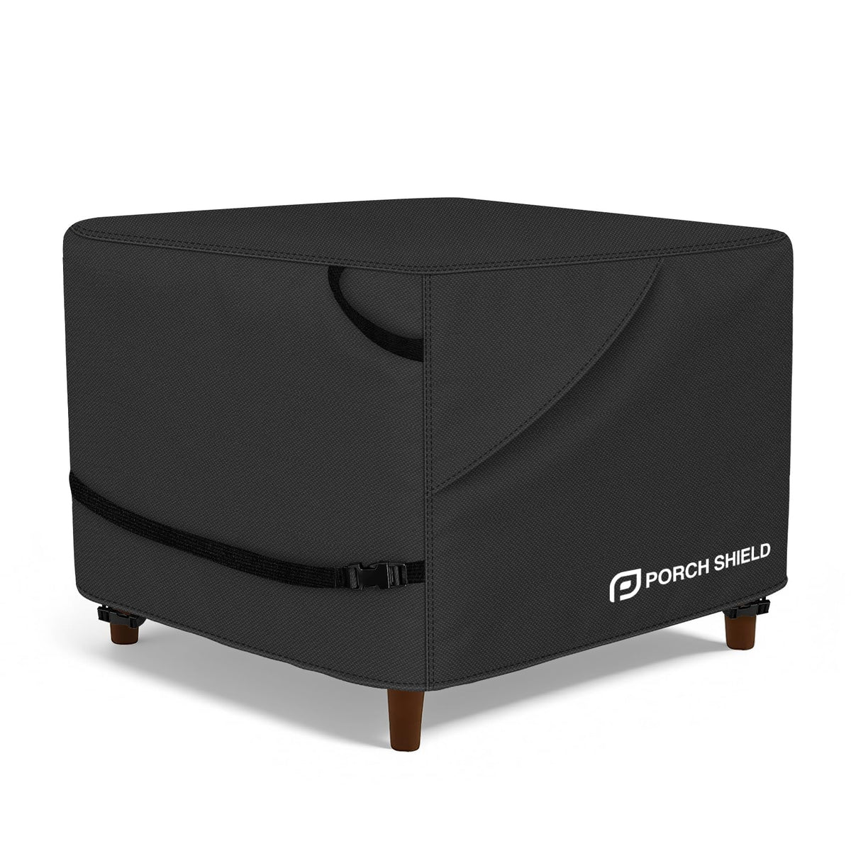 Porch Shield patio ottoman cover snug fit for 18-inch square outdoor furniture