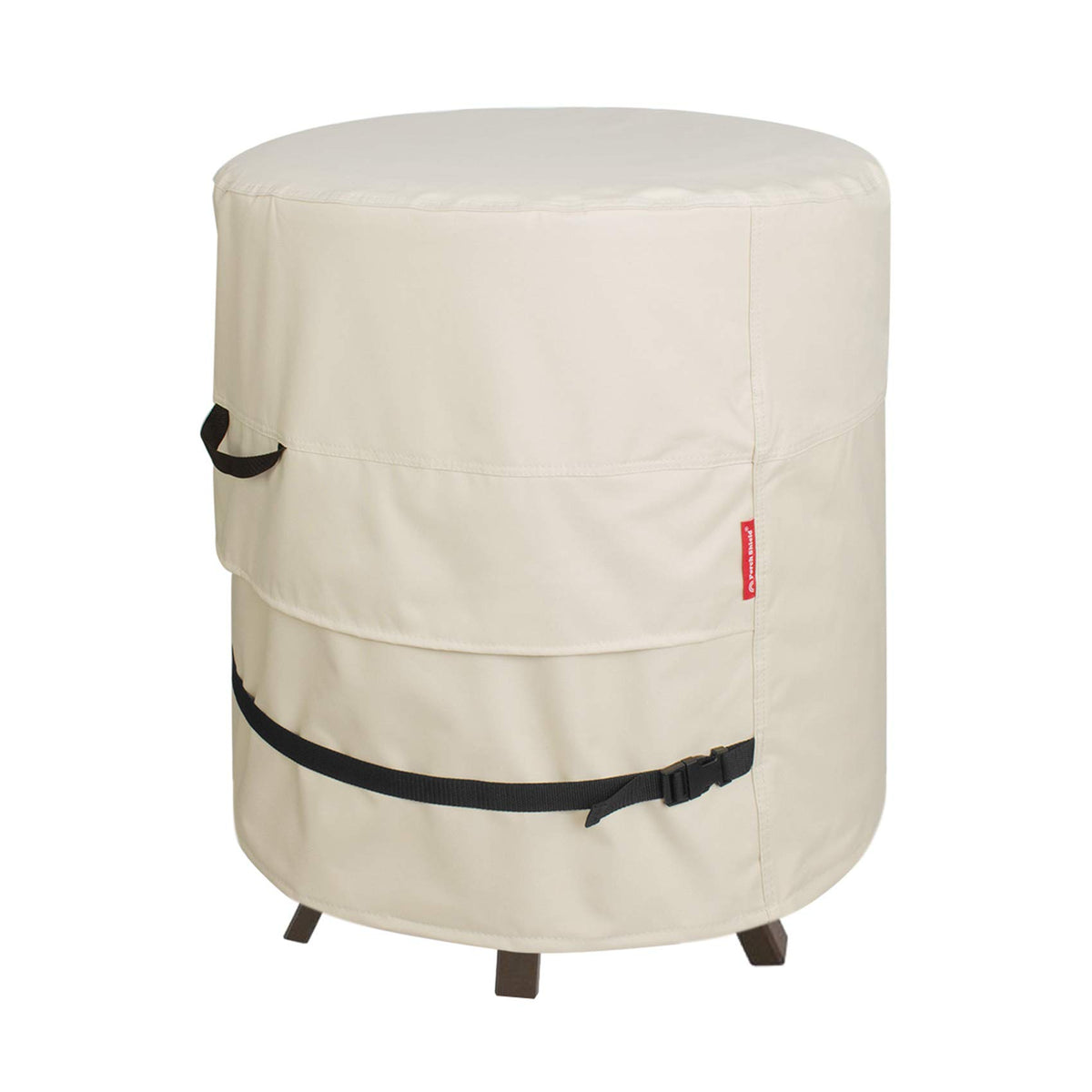 Porch Shield round cooler cover top view protecting outdoor table from rain
