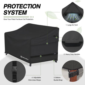 Porch Shield fabric with UV protection keeps outdoor colors vibrant