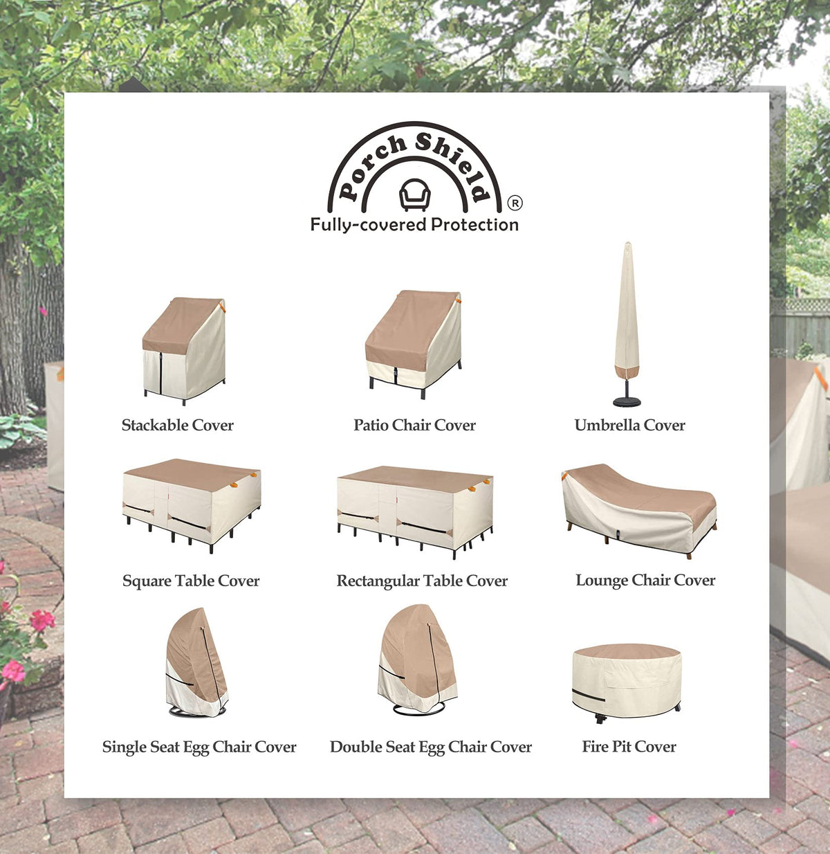Heavy-duty handles on Porch Shield make installation easy