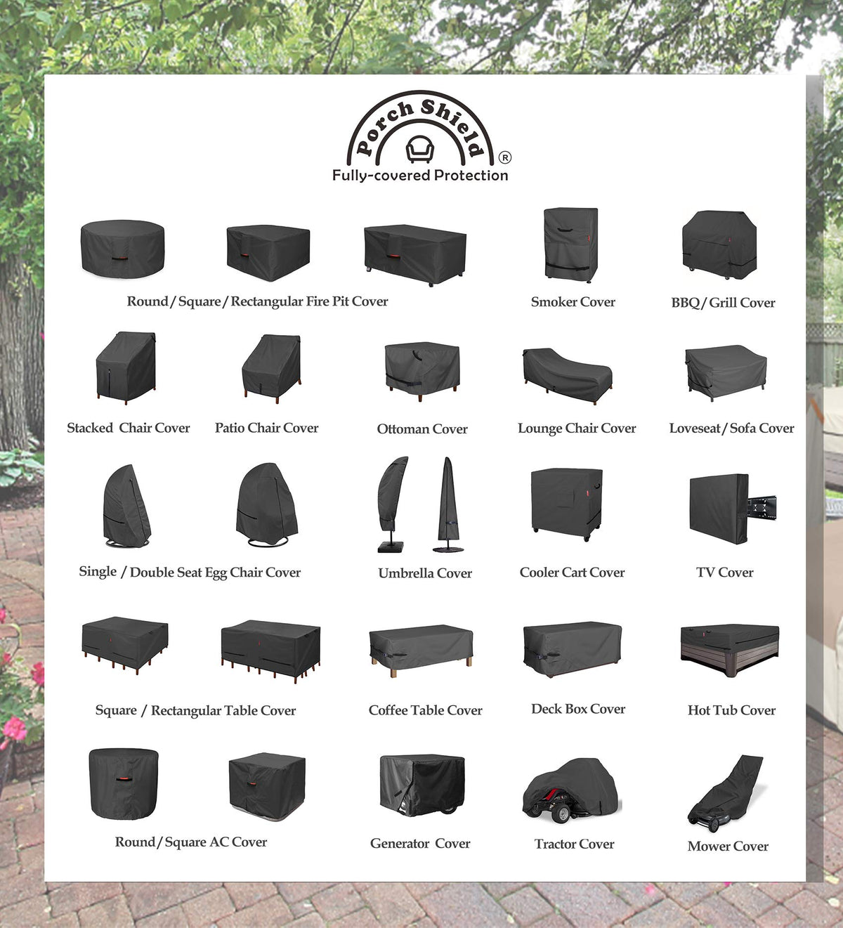 Porch Shield replacements service shown for damaged items or shipping issues